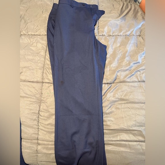 Apt 9 Slim fit navy blue suit and pants 46R and 38 30 - Picture 3 of 6